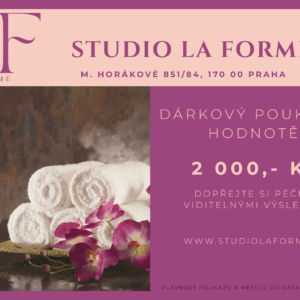 Dárkový poukaz v hodnotě 2 000,- Kč