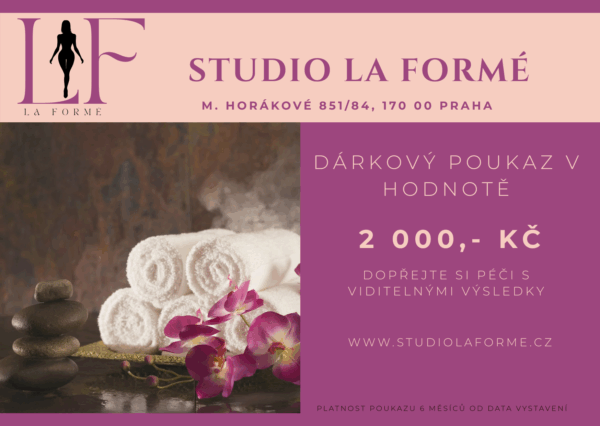 Dárkový poukaz v hodnotě 2 000,- Kč